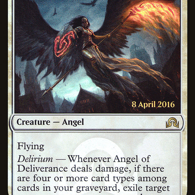 Angel of Deliverance (Launch) [Shadows over Innistrad Promos]