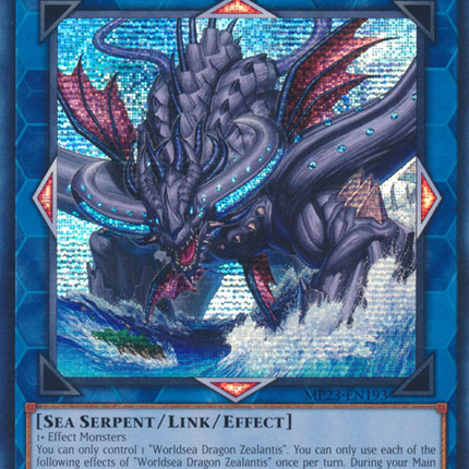 Worldsea Dragon Zealantis [MP23-EN193] Prismatic Secret Rare