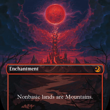 Blood Moon (Anime Borderless) (Confetti Foil) [Wilds of Eldraine: Enchanting Tales]