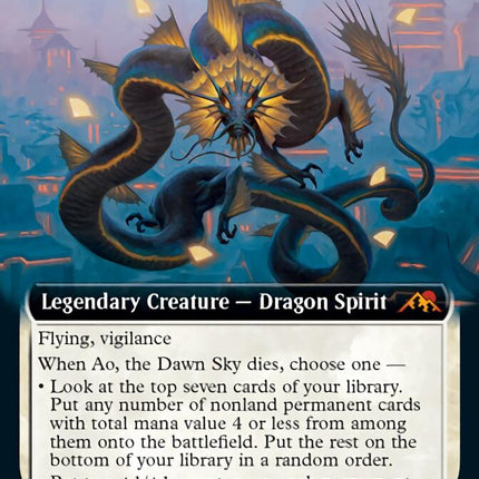 Ao, the Dawn Sky (Extended Art) [Kamigawa: Neon Dynasty]