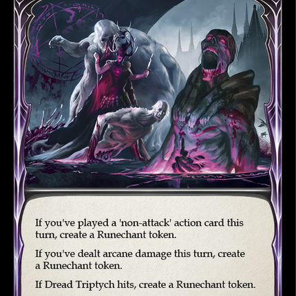 Dread Triptych [CRU142] (Crucible of War)  1st Edition Rainbow Foil