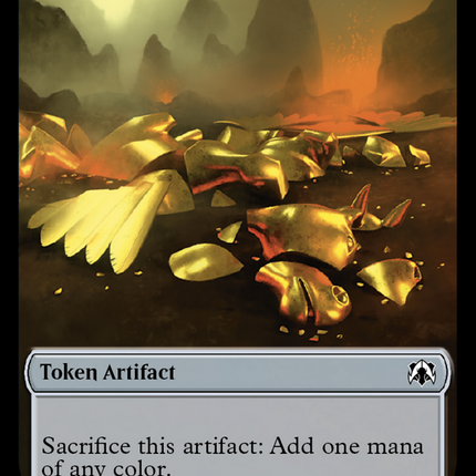 Thopter // Gold Double-Sided Token [March of the Machine Commander Tokens]