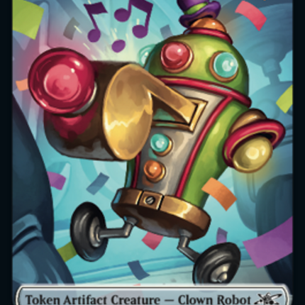 Clown Robot (003) // Treasure (012) Double-Sided Token [Unfinity Tokens]