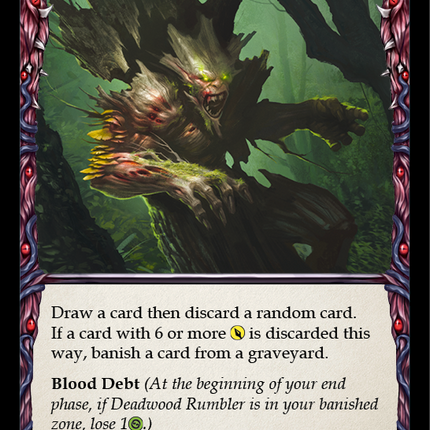 Deadwood Rumbler (Blue) [U-MON140-RF] (Monarch Unlimited)  Unlimited Rainbow Foil