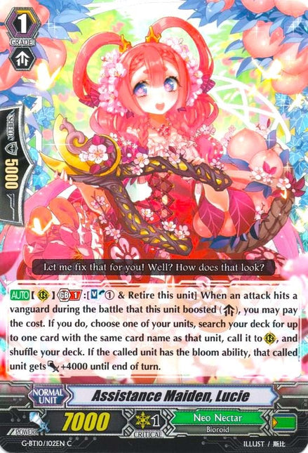 Assistant Maiden, Lucie (G-BT10/102EN) [Raging Clash of the Blade Fangs]