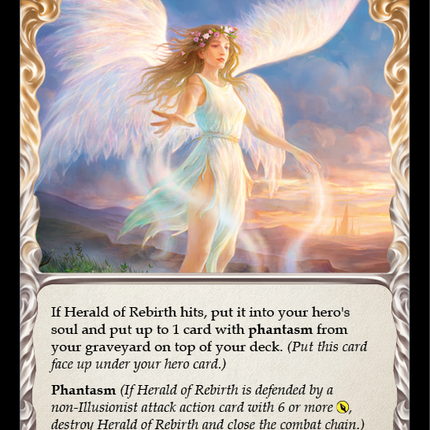 Herald of Rebirth (Yellow) [MON021-RF] (Monarch)  1st Edition Rainbow Foil