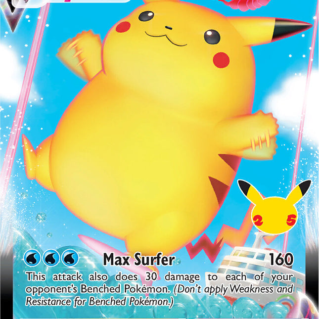 Surfing Pikachu VMAX (009/025) [Celebrations: 25th Anniversary]