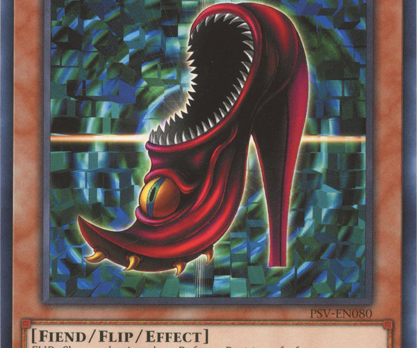 yugioh shoes card Yu-Gi-Oh! - Bite (PSV-080) - Pharaohs Servant - 1st Edition with colour accents that resemble the main character of Yami Yugi San Diego Comic Con showed
