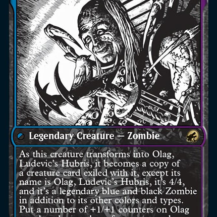 Ludevic, Necrogenius // Olag, Ludevic's Hubris (Showcase Eternal Night) [Innistrad: Midnight Hunt]