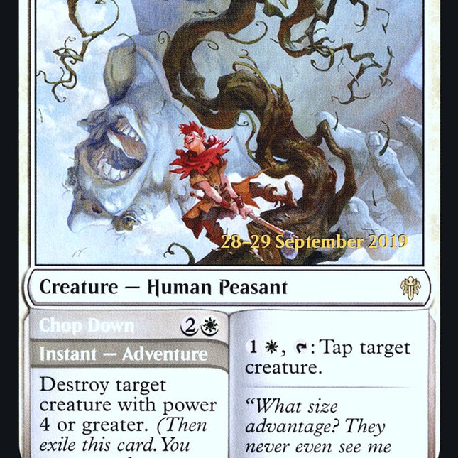 Giant Killer // Chop Down [Throne of Eldraine Prerelease Promos]