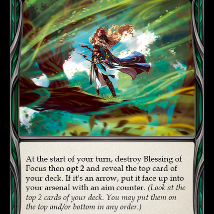 Blessing of Focus (Yellow) [DYN160] (Dynasty)