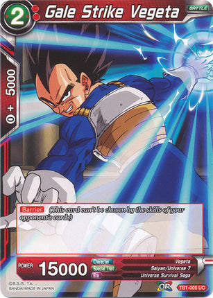 Gale Strike Vegeta (TB1-005) [The Tournament of Power]