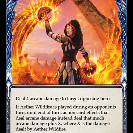 Aether Wildfire [EVR123] (Everfest)  1st Edition Rainbow Foil