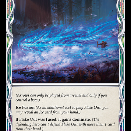 Flake Out (Blue) [ELE058] (Tales of Aria)  1st Edition Rainbow Foil