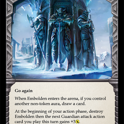 Embolden (Blue) [ELE208] (Tales of Aria)  1st Edition Rainbow Foil