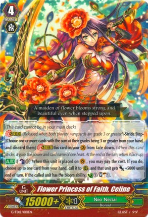 Flower Princess of Faith, Celine (G-TD12/001EN) [Flower Princess of Abundant Blooming]