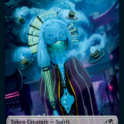 Spirit (002) // Pilot Double-Sided Token [Kamigawa: Neon Dynasty Tokens]