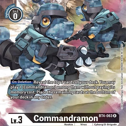 Commandramon [BT4-063] (Alternate Art) [Dimensional Phase]