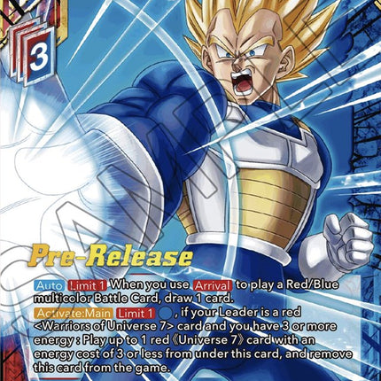 SS Vegeta, Immediate Response (BT20-137) [Power Absorbed Prerelease Promos]
