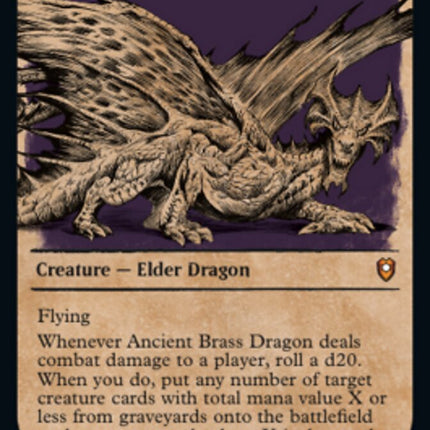 Ancient Brass Dragon (Showcase) [Commander Legends: Battle for Baldur's Gate]