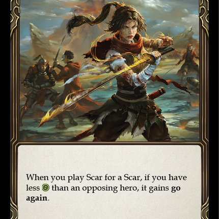 Scar for a Scar (Red) [U-WTR191] (Welcome to Rathe Unlimited)  Unlimited Rainbow Foil