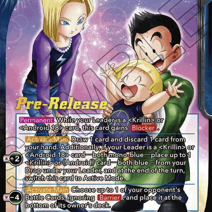 Android 18, Krillin, and Maron, Family United (BT20-030) [Power Absorbed Prerelease Promos]