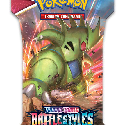 Sword & Shield: Battle Styles - Sleeved Booster Pack (Single Strike Tyranitar V)