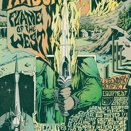 Anduril, Flame of the West (Borderless Poster) [The Lord of the Rings: Tales of Middle-Earth]
