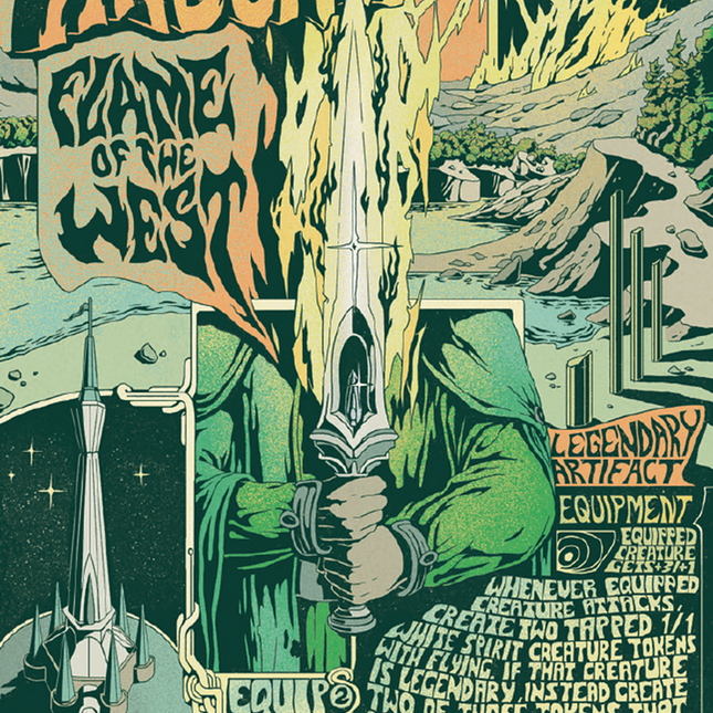 Anduril, Flame of the West (Borderless Poster) [The Lord of the Rings: Tales of Middle-Earth]