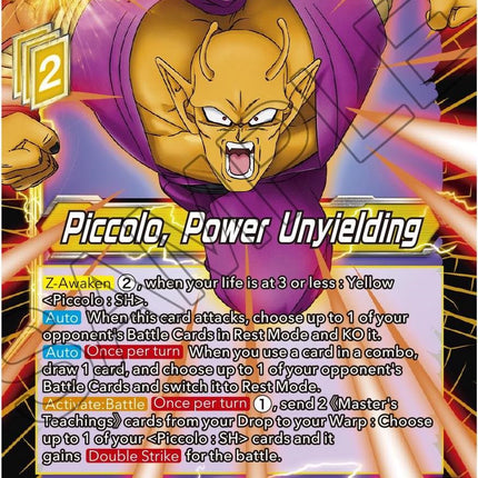 Piccolo, Power Unyielding (BT19-103) [Fighter's Ambition]