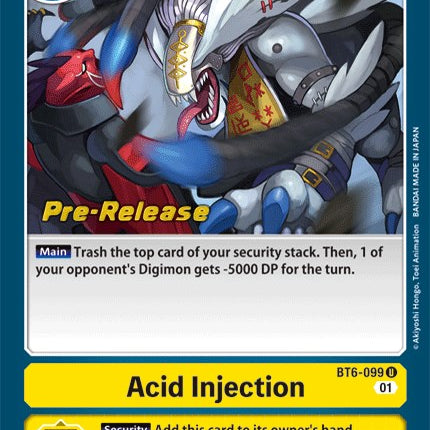 Acid Injection [BT6-099] [Double Diamond Pre-Release Cards]