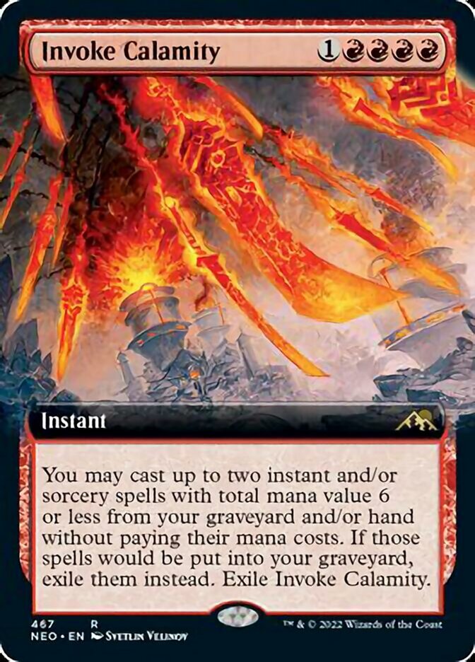 Invoke Calamity (Extended Art) [Kamigawa: Neon Dynasty]  TokenMTG