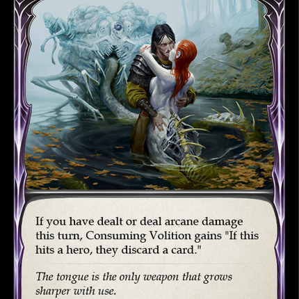 Consuming Volition (Blue) [CRU150] (Crucible of War)  1st Edition Rainbow Foil