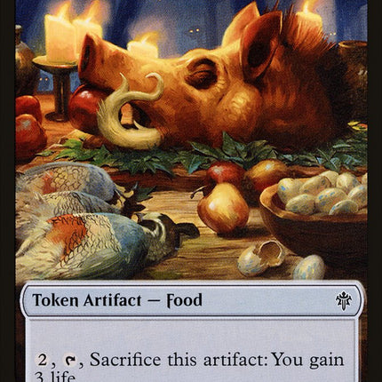 Giant // Food (18) Double-Sided Token [Throne of Eldraine Tokens]