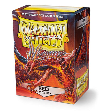 Dragon Shield Matte Sleeve - Red ‘Moltanis’ 100ct