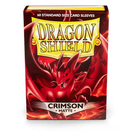 Dragon Shield Matte Sleeve - Crimson ‘Logi’ 60ct