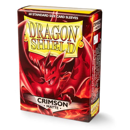 Dragon Shield Matte Sleeve - Crimson ‘Logi’ 60ct