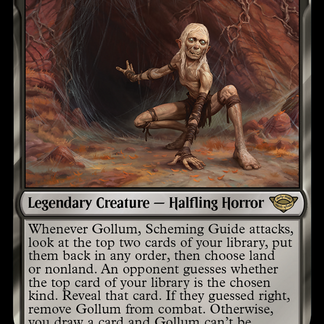 gollum card mtg Gollum, Scheming Guide [The Lord of the Rings: Tales of Middle-Earth] –  TokenMTG