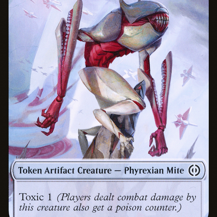 mtg mite cards Phyrexian Mite (011) // Samurai Double-Sided Token [Phyrexia: All Will – TokenMTG