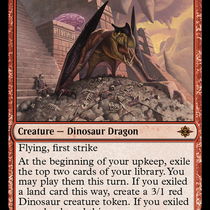 mtg dinosaur cards ixalan Magic: The Gathering The Lost Caverns of Commander Deck Mint / near mint condition trading card Dinosaur Token} // {Treasure Token}