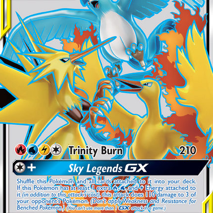 Moltres & Zapdos & Articuno GX (66/68) [Sun & Moon: Hidden Fates]