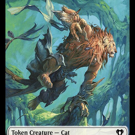 Human Soldier // Cat (0005) Double-Sided Token [Commander Masters Tokens]
