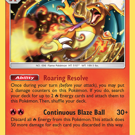 Charizard (14/181) (Cosmos Holo) [Sun & Moon: Team Up]