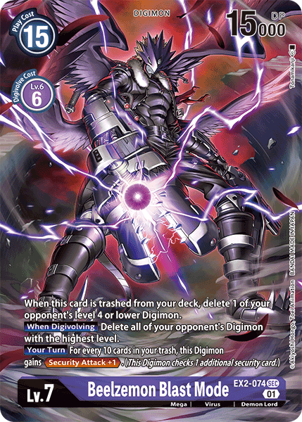 Beelzemon Blast Mode [EX2-074] (Alternate Art) [Digital Hazard] – TokenMTG
