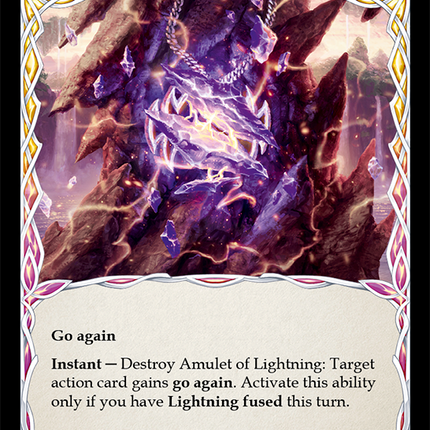 Amulet of Lightning [ELE201] (Tales of Aria)  1st Edition Rainbow Foil