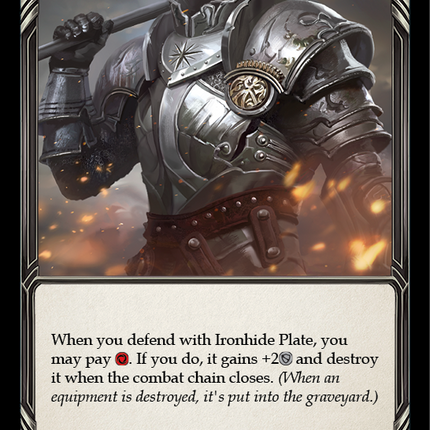 Ironhide Plate [MON242] (Monarch)  1st Edition Normal