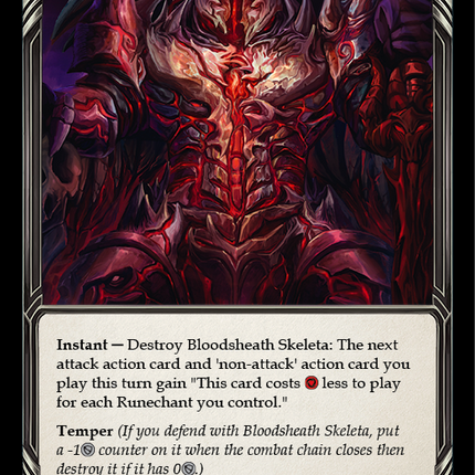 Bloodsheath Skeleta [U-CRU141] (Crucible of War Unlimited)  Unlimited Rainbow Foil