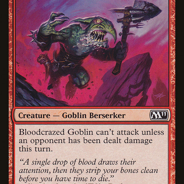 Bloodcrazed Goblin [Magic 2011]