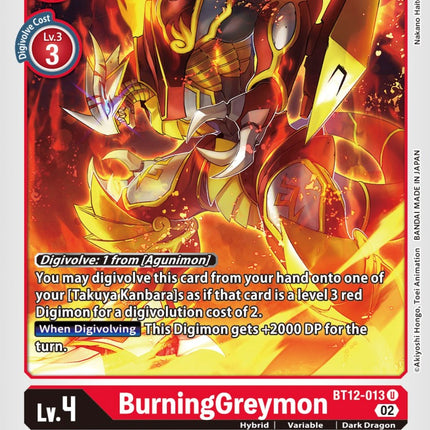 BurningGreymon [BT12-013] [Across Time]