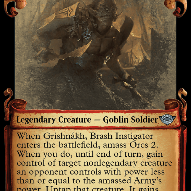 Grishnakh, Brash Instigator [The Lord of the Rings: Tales of Middle-Earth Showcase Scrolls]